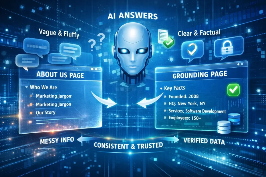 Grounding page or about us - what really matters